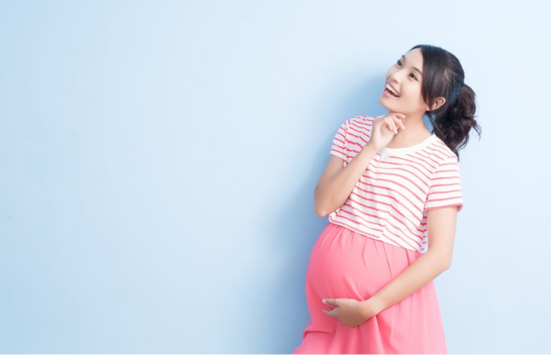 いいことを思いついた妊婦