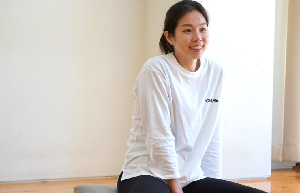 笑顔で語る佐久間涼子先生