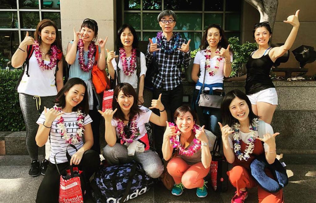 大久保こずえさんが参加したヨーコ・フジワラ先生のRYT200初日の様子。同期は9名！