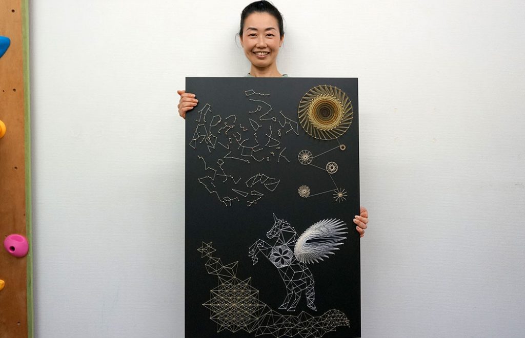睦子先生の糸かけ大作!